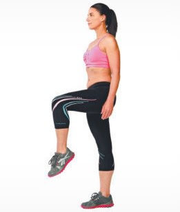 Упражнение - балансировка на одной ноге