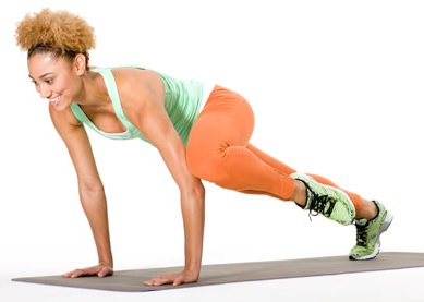 Фото упражнения коленного твиста планка