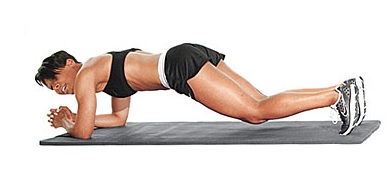 Фото позы планка с прогибанием